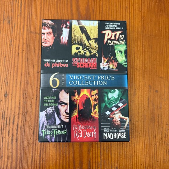 Vincent Price Collection DVD 6-Film Box Set Horror Classics - Picture 1 of 3